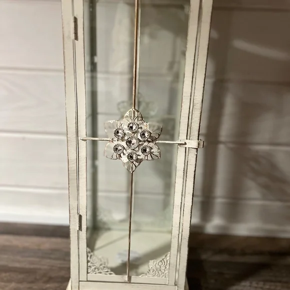 COPY - COPY - Pier 1 Imports Rustic Ivory Lantern - Picture 1 of 8